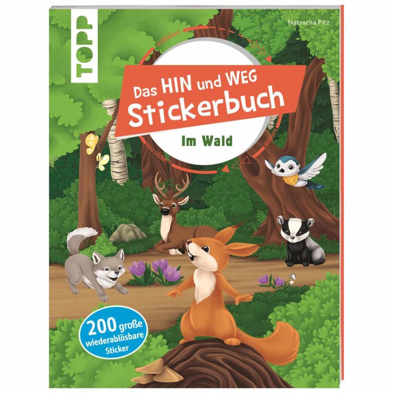 Das Hin-und-weg-Stickerbuch Im Wald von TOPP