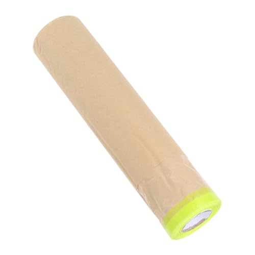 TOPPERFUN 1 Rolle Abdeckpapier Zeichenband Fingermalpapier Farbband Für Wände Hausanstrichzubehör Auto-klebeband Zubehör Für Wandmalerei Bodenschutz Lackieren Malenpapier Kraftpapier Khaki von TOPPERFUN