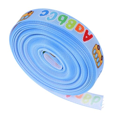 TOPPERFUN 1 Rolle Dekoratives Diy Geschenkband für Bastelarbeiten Geeignet für Haarschleifen Kranzgestaltung Back To School Thema Breit Yards von TOPPERFUN