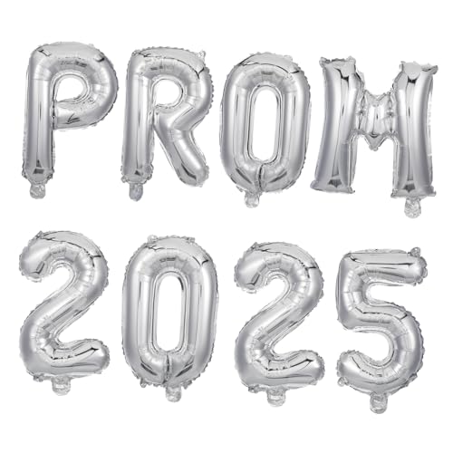 TOPPERFUN 1 Satz Abschluss Ballon Groß Silbernummer Luftballons Ballons Zum Abschlussball 2025 Abschlussdekorationen 2025 Feier Abitur Am Gymnasium Silver Aluminiumfolie TOPPERFUN 1 Satz Abschluss Ballon Groß Silbernummer Luftballons Ballons Zum Abschlussball 2025 Abschlussdekorationen 2025 Feier Abitur Am Gymnasium Silver Aluminiumfolie von TOPPERFUN
