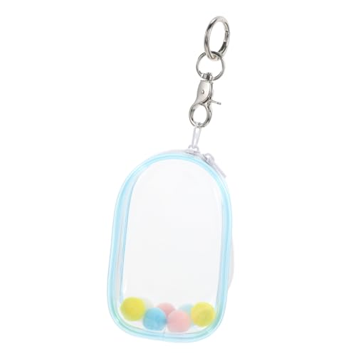 TOPPERFUN 1 Satz Babytasche Kleine Puppenaufbewahrungstasche Klarer Taschenanhänger Schlüsselanhänger Mit Figurenetui Puppenspielkoffer Plüsch von TOPPERFUN