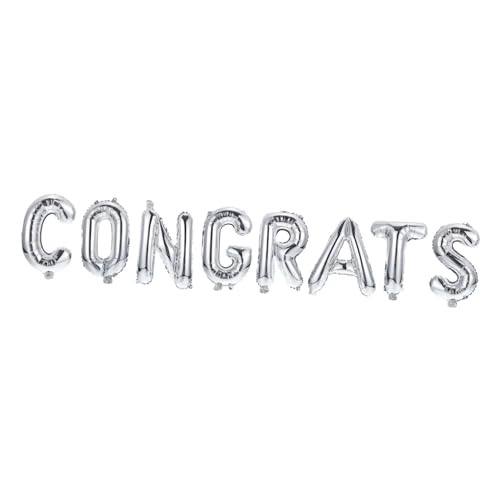 TOPPERFUN 1 Satz Ballon aus Aluminiumfolie Dekoration Grad Zahlenballons Abschluss Ballon Ö Aluminiumfolienballons Abschluss Folienballon Abschlussballonverzierung Silver TOPPERFUN 1 Satz Ballon aus Aluminiumfolie Dekoration Grad Zahlenballons Abschluss Ballon Ö Aluminiumfolienballons Abschluss Folienballon Abschlussballonverzierung Silver von TOPPERFUN