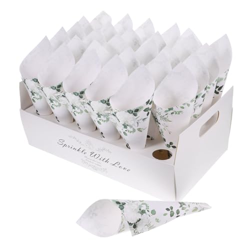 TOPPERFUN 1 Satz Blumenpapierkonen Hochzeit Konfetti mit Löchern und Blättern Robuste Dekorationsschale für Blütenblätter Sträuße Süßigkeiten TOPPERFUN 1 Satz Blumenpapierkonen Hochzeit Konfetti mit Löchern und Blättern Robuste Dekorationsschale für Blütenblätter Sträuße Süßigkeiten von TOPPERFUN
