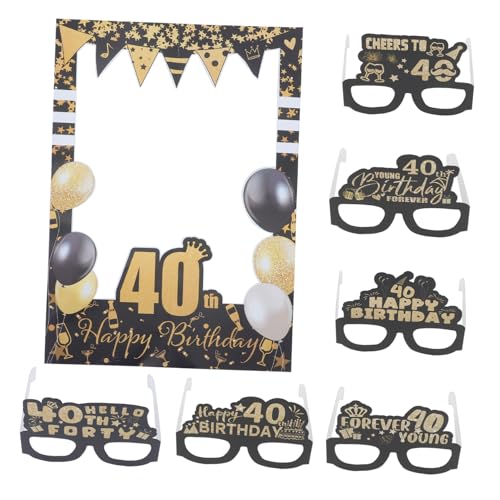 TOPPERFUN 1 Satz Geburtstagspapiergläser Geburtstagsbrille Aus Papier Geburtstagsfoto Requisiten Alles Zum Geburtstag Requisiten Für Fotokabinen Mit Brille TOPPERFUN 1 Satz Geburtstagspapiergläser Geburtstagsbrille Aus Papier Geburtstagsfoto Requisiten Alles Zum Geburtstag Requisiten Für Fotokabinen Mit Brille von TOPPERFUN