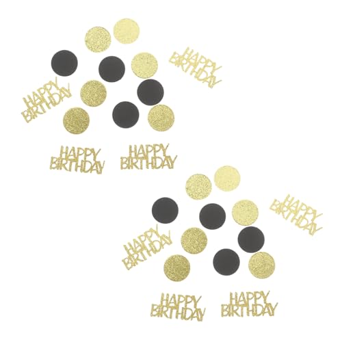 TOPPERFUN 1 Satz Glitzer Konfetti Set für Geburtstagsfeiern Happy Birthday Tischdeko Vielseitige Dekoration für Partys Stilvolle Streudeko für Feierliche Anlässe für Diy Projekte von TOPPERFUN