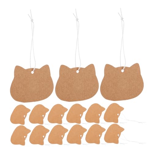 TOPPERFUN 1 Satz Hängeetikett Aus Kraftpapier Preisschilder Etiketten Tags Hängende Etiketten Leere Beschriftungsschilder Kleidungsstück-etikett Preisschilder Für Kleidung 100 Stück von TOPPERFUN