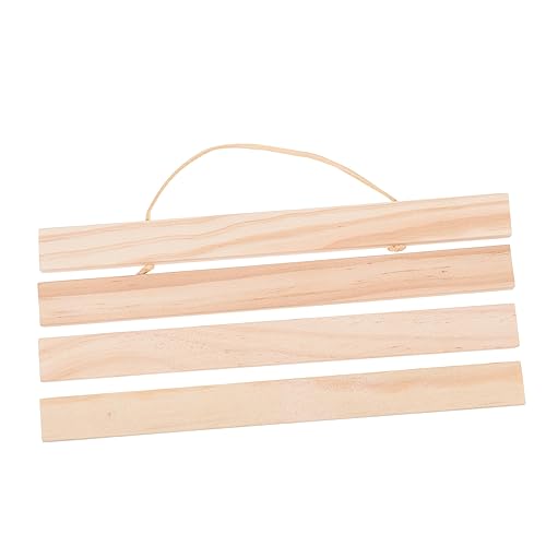 TOPPERFUN 1 Satz Holz Poster Aufhänger Magnetrahmen DIY Magnetischer Bilderrahmen aus Massivem Holz Wechseln von Postern Stabiler Halt für Wanddekoration von TOPPERFUN