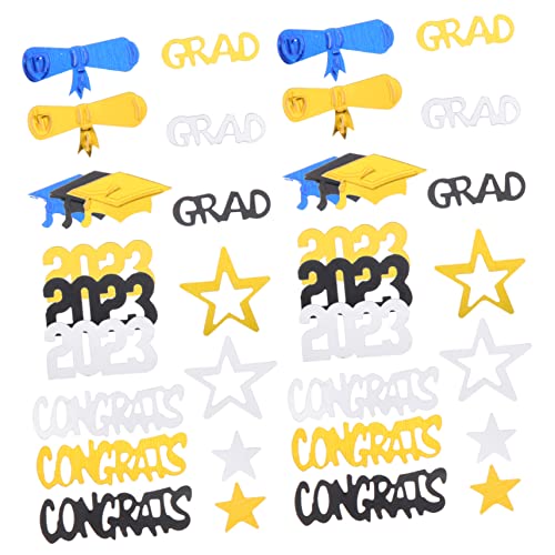 TOPPERFUN 1 Satz Konfetti Tischdekoration für Abschlussfeiern Kreative Streudeko mit Doktorhut und Buchrolle für Graduation Party Tischdeko und DIY Dekoration TOPPERFUN 1 Satz Konfetti Tischdekoration für Abschlussfeiern Kreative Streudeko mit Doktorhut und Buchrolle für Graduation Party Tischdeko und DIY Dekoration von TOPPERFUN