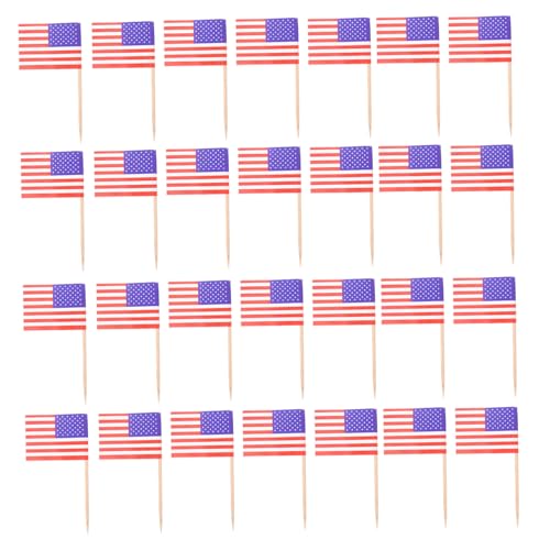 TOPPERFUN 1 Satz Papier Kuchenflagge US Zahnstocherflaggen Flaggen Der Vereinigten Staaten Kuchendekor Geburtstagsparty Kuchendekorationen Cupcake Topper Für Patriotische 200 Stück TOPPERFUN 1 Satz Papier Kuchenflagge US Zahnstocherflaggen Flaggen Der Vereinigten Staaten Kuchendekor Geburtstagsparty Kuchendekorationen Cupcake Topper Für Patriotische 200 Stück von TOPPERFUN