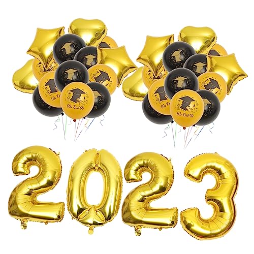 TOPPERFUN 1 Satz Partydekorationsballons Für Farben Grad Sortiert Hi Schule Rouge-ballon Ö Abschluss Ballon Abschlussballondekorationen Ballon-abschluss Golden Aluminiumfolie TOPPERFUN 1 Satz Partydekorationsballons Für Farben Grad Sortiert Hi Schule Rouge-ballon Ö Abschluss Ballon Abschlussballondekorationen Ballon-abschluss Golden Aluminiumfolie von TOPPERFUN