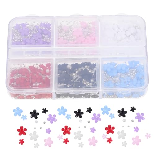 TOPPERFUN 1 Schachtel Nail Art Flower Charms Fächer Box Resin Blumen Nageldekoration Mix für Damen Mädchen Langlebig Leicht Modisch Kreative Nagelkunst Zubehör TOPPERFUN 1 Schachtel Nail Art Flower Charms Fächer Box Resin Blumen Nageldekoration Mix für Damen Mädchen Langlebig Leicht Modisch Kreative Nagelkunst Zubehör von TOPPERFUN