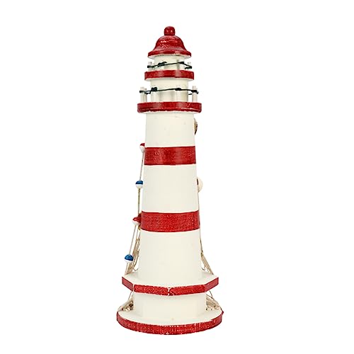 TOPPERFUN 1 Stück Leuchtturm-Ornament Küsten Leuchtturm nautisch dekorativ schmuck im mediterranen Stil Leuchtturm-Modell Wohnkultur Kiefernholz TOPPERFUN 1 Stück Leuchtturm-Ornament Küsten Leuchtturm nautisch dekorativ schmuck im mediterranen Stil Leuchtturm-Modell Wohnkultur Kiefernholz von TOPPERFUN