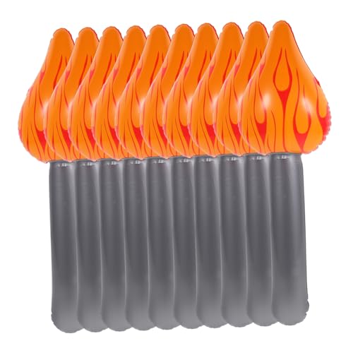 TOPPERFUN 10 Stück Aufblasbare Flammenbrennerballon Aufblasbare Fackelstütze Fackel-Partygeschenke flackern luftballons Aufblasbare Fackel-Foto-Requisite Fackelverzierung PVC TOPPERFUN 10 Stück Aufblasbare Flammenbrennerballon Aufblasbare Fackelstütze Fackel-Partygeschenke flackern luftballons Aufblasbare Fackel-Foto-Requisite Fackelverzierung PVC von TOPPERFUN