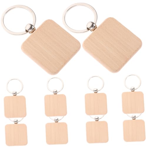 TOPPERFUN 10 Stück DIY Holz Schlüsselanhänger Blanko Schlüsselringe Hochwertigem Holz für Bastelprojekte Kreative Anhänger für Dekoration und TOPPERFUN 10 Stück DIY Holz Schlüsselanhänger Blanko Schlüsselringe Hochwertigem Holz für Bastelprojekte Kreative Anhänger für Dekoration und von TOPPERFUN