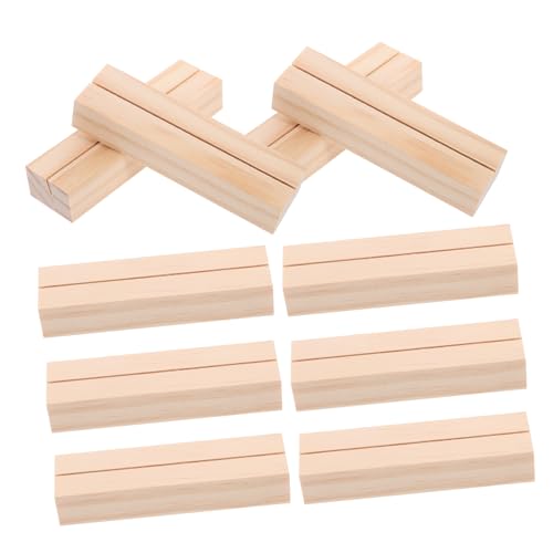 TOPPERFUN 10 Stück Digitaler Anzeigeständer Rustikale Tischnummernhalter Holzkartenhalter Nummern Tischkartenhalter Tischkartenhalter Tischkartenhalter Namenskartenhalter Ständer von TOPPERFUN