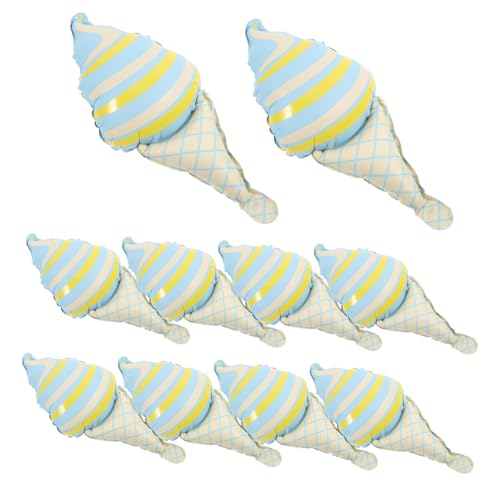 TOPPERFUN 10 Stück Eiscreme Ballons Süße Eiscreme Folienballons für Geburtstagsfeiern und Feste Mottopartys und Sommerveranstaltungen TOPPERFUN 10 Stück Eiscreme Ballons Süße Eiscreme Folienballons für Geburtstagsfeiern und Feste Mottopartys und Sommerveranstaltungen von TOPPERFUN