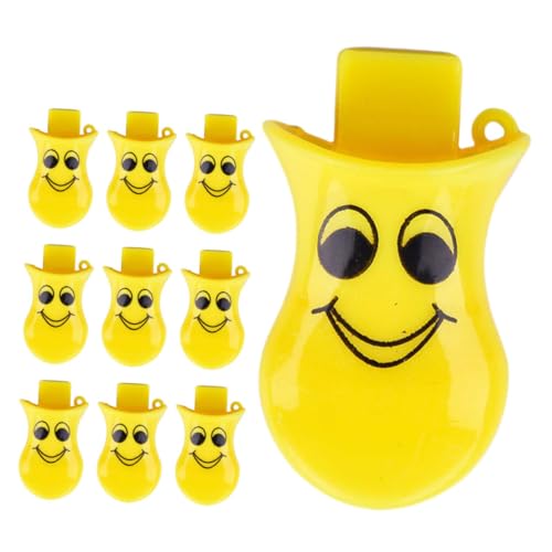 TOPPERFUN 10 Stück Entenschnabelpfeife Pfeifenspielzeug für Kleinkinder Pfeifen für kleines Pfeifenspielzeug kreative Pfeife Party-Requisite pfeifen pfeift Party Plastik Gelb TOPPERFUN 10 Stück Entenschnabelpfeife Pfeifenspielzeug für Kleinkinder Pfeifen für kleines Pfeifenspielzeug kreative Pfeife Party-Requisite pfeifen pfeift Party Plastik Gelb von TOPPERFUN