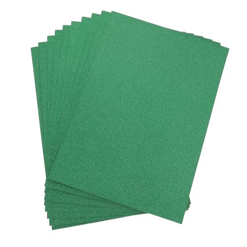 TOPPERFUN 10 Stück Goldpulverkarton Sammelalbum schimmernd funkeln bunt Herstellung farbig Glitzerpapier Farbe Material glänzend grüner Glitzer grünes Scrapbook-Papier Green TOPPERFUN 10 Stück Goldpulverkarton Sammelalbum schimmernd funkeln bunt Herstellung farbig Glitzerpapier Farbe Material glänzend grüner Glitzer grünes Scrapbook-Papier Green von TOPPERFUN