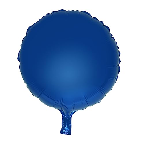 TOPPERFUN 10 Stück Runde Folienballons Blaue Partyballons für Valentinstag Hochzeit Dekoration Wiederverwendbar Helium von TOPPERFUN