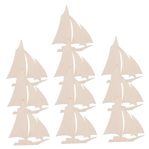 TOPPERFUN 10 Stück Teiliges DIY Holz Segelboot Unlackierte Holzformen für Nautische Dekoration für Zuhause und Cafés Fördert Kreativität und Familieninteraktion TOPPERFUN 10 Stück Teiliges DIY Holz Segelboot Unlackierte Holzformen für Nautische Dekoration für Zuhause und Cafés Fördert Kreativität und Familieninteraktion von TOPPERFUN