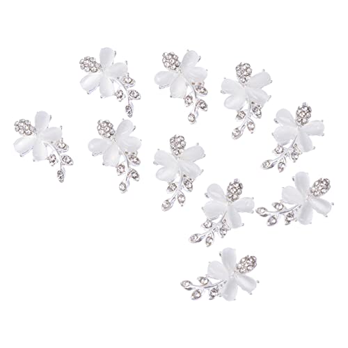 TOPPERFUN 10 Stück Teiliges Set Nail Art Dekorationen Luxus Maniküre Schmuck Silberne Nail Charms für DIY Nageldesign für Kreative Projekte TOPPERFUN 10 Stück Teiliges Set Nail Art Dekorationen Luxus Maniküre Schmuck Silberne Nail Charms für DIY Nageldesign für Kreative Projekte von TOPPERFUN