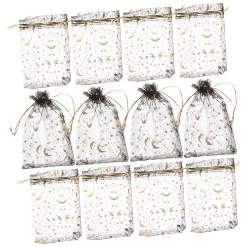 TOPPERFUN 100 Stück Organzasäckchen mit Kordelzug Beutel für Hochzeiten und Diy für Süßigkeiten Schmuck und TOPPERFUN 100 Stück Organzasäckchen mit Kordelzug Beutel für Hochzeiten und Diy für Süßigkeiten Schmuck und von TOPPERFUN