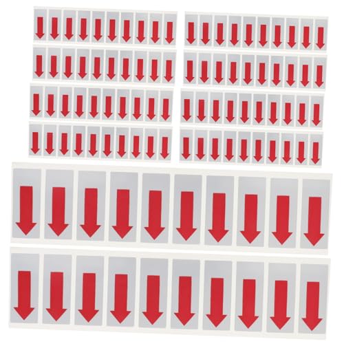 TOPPERFUN 100 Stück Selbstklebende Aufkleber für Beutelversiegelung Transparente Rote Etiketten für Müllsäcke Umschläge und Markierungen Einfache Anwendung Starke Haftung Hohe Sichtbarkeit von TOPPERFUN