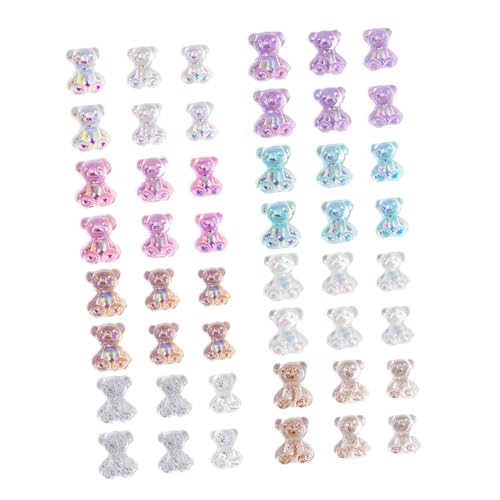 TOPPERFUN 100 Stück Teiliges Nagelkunst Farbigen Acrylochsen Langlebige Nail Charms für Maniküre Vielseitige Nageldekorationen für DIY Nail Art und Kreative Bastelprojekte von TOPPERFUN