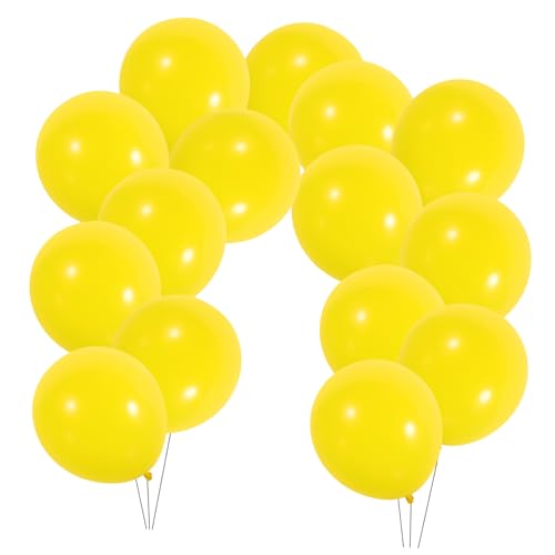 TOPPERFUN 100Stücke Geburtstagsballons Gelbe Luftballons Für Hochzeit Babyparty Und Kindergeburtstag Partydekorationen Für Romantische Anlässe Hochwertiges Latexmaterial von TOPPERFUN