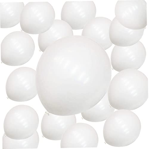 TOPPERFUN 100Stücke Weiße Luftballons Latex Ballons Für Geburtstagsfeiern Babypartys Hochzeiten Dekoration Für Anlässe Langlebig Und Vielseitig Kombinierbar von TOPPERFUN