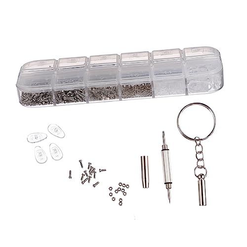 TOPPERFUN 1100 Stück Brillen Reparaturset mit Schrauben Schraubendreher und Aufbewahrungsbox für Reparatur von Brillen und Sonnenbrillen Werkzeugset für Zuhause und Unterwegs TOPPERFUN 1100 Stück Brillen Reparaturset mit Schrauben Schraubendreher und Aufbewahrungsbox für Reparatur von Brillen und Sonnenbrillen Werkzeugset für Zuhause und Unterwegs von TOPPERFUN