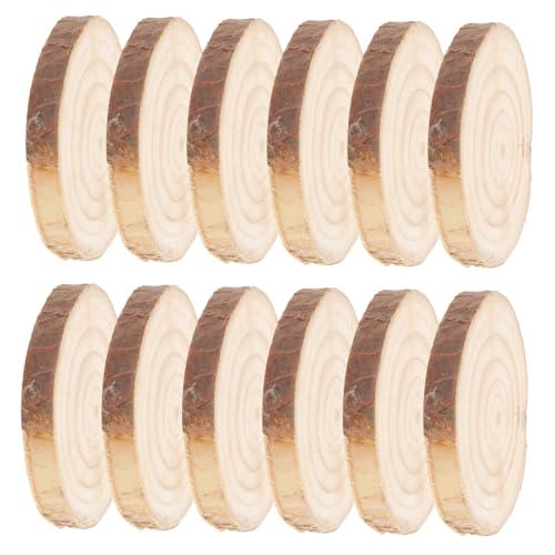 TOPPERFUN 12 Stück DIY Untersetzer aus Holz kleine Holzscheiben zum Basteln Naturholzscheiben zum Basteln Holzscheiben für Ornamente natürliche Holzscheiben runde Holzscheiben Kiefernholz TOPPERFUN 12 Stück DIY Untersetzer aus Holz kleine Holzscheiben zum Basteln Naturholzscheiben zum Basteln Holzscheiben für Ornamente natürliche Holzscheiben runde Holzscheiben Kiefernholz von TOPPERFUN