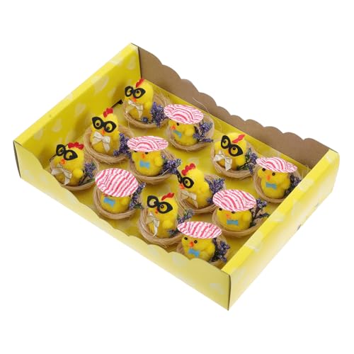 TOPPERFUN 12 Stück -Miniküken Mini-Hühnerfiguren Hühnchenspielzeug Hühnerkorb zu Ostern osterküken Dekorationen Figuren von Nutztieren Mini -Tierfiguren Plastik TOPPERFUN 12 Stück -Miniküken Mini-Hühnerfiguren Hühnchenspielzeug Hühnerkorb zu Ostern osterküken Dekorationen Figuren von Nutztieren Mini -Tierfiguren Plastik von TOPPERFUN
