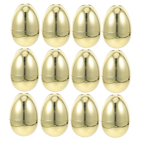 TOPPERFUN 12 Stück Ostern simulierte goldene Eier Nein Ostereier leer gefüllte Ostereier Ostereierfüller Ostereier aus Kunststoff befüllbar Ostereibehälter Jumbo-Eier Plastik TOPPERFUN 12 Stück Ostern simulierte goldene Eier Nein Ostereier leer gefüllte Ostereier Ostereierfüller Ostereier aus Kunststoff befüllbar Ostereibehälter Jumbo-Eier Plastik von TOPPERFUN