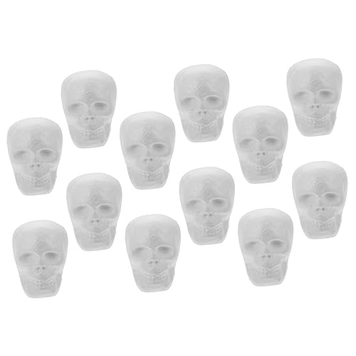 TOPPERFUN 12 Stück Teiliges von DIY Schaumstoff Schädeln Halloween Dekorationsrequisiten für Gruselige Festlichkeiten Leicht und Anpassbar für Kreative Gestaltungen TOPPERFUN 12 Stück Teiliges von DIY Schaumstoff Schädeln Halloween Dekorationsrequisiten für Gruselige Festlichkeiten Leicht und Anpassbar für Kreative Gestaltungen von TOPPERFUN