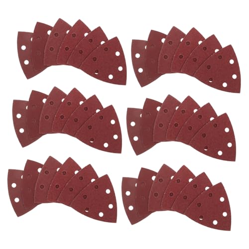 TOPPERFUN 120 Stück Dreieck Schleifpapier Schleifpapier Mit Mittlerer Körnung Drechselschleifpapier Schleifblöcke Für Autos Schleifpapier Für Beton Schleifpapier Für Metallschleifen von TOPPERFUN