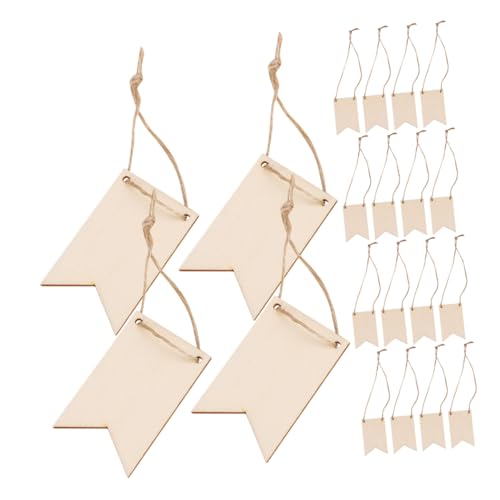 TOPPERFUN 150 Stück Unbearbeitete Quadratische Holzschilder mit Juteseil Zum Aufhängen Robuste Holztafeln Für DIY Malen Beschriften Und Dekorative Bastelprojekte Vielseitige Holzanhänger von TOPPERFUN