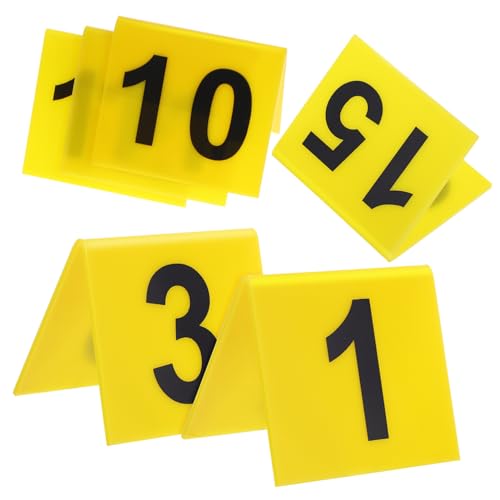 TOPPERFUN 15Stücke Tatortmarkierungen Tischnummern Zahlenmarkierungen aus Robustem für Beweisführung und Dekoration im Restaurant Vielseitige Verwendung für Detektivspiele TOPPERFUN 15Stücke Tatortmarkierungen Tischnummern Zahlenmarkierungen aus Robustem für Beweisführung und Dekoration im Restaurant Vielseitige Verwendung für Detektivspiele von TOPPERFUN