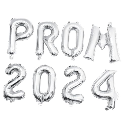 TOPPERFUN 1Satz Abschlussball Dekorationsballons Silberne Prom Luftballons für Abschlussfeiern Party Dekorationen Einfache Installation Strapazierfähig und Festlich TOPPERFUN 1Satz Abschlussball Dekorationsballons Silberne Prom Luftballons für Abschlussfeiern Party Dekorationen Einfache Installation Strapazierfähig und Festlich von TOPPERFUN