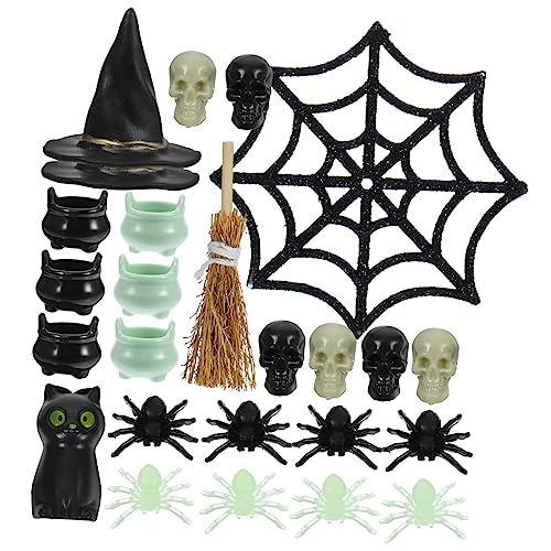 TOPPERFUN 1Satz Hexenhüte Teiliges Halloween Dekorationsset Für Puppenhaus Verschiedene Miniaturen Wie Hexenhut Schädel Besen Für Halloween Partys TOPPERFUN 1Satz Hexenhüte Teiliges Halloween Dekorationsset Für Puppenhaus Verschiedene Miniaturen Wie Hexenhut Schädel Besen Für Halloween Partys von TOPPERFUN