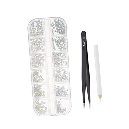 TOPPERFUN 1Satz Nagel Art Dekorationen Strasssteine für DIY Maniküre Hochwertige Glassteine Verschiedenen Formen für Nageldesign und Besondere Anlässe von TOPPERFUN