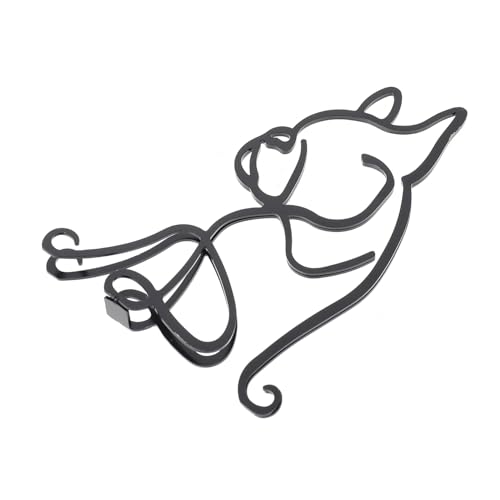TOPPERFUN 1Stk Skulptur der Bulldogge Wohnkultur Bürodekoration Hund abstrakte Skulptur Dekoration Tier Ornament Büroschmuck künstlerisches Dekor Einfach schmücken Wandschmuck Statue von TOPPERFUN
