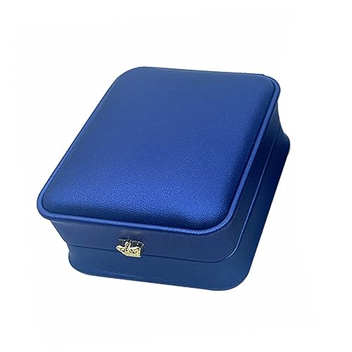 TOPPERFUN 1Stück Hochwertige PU Schmuckverpackungsbox Ring Ohrringe Anhänger Stilvolle Schmuckschatulle Blau für Hochzeiten und Langlebig und Elegant TOPPERFUN 1Stück Hochwertige PU Schmuckverpackungsbox Ring Ohrringe Anhänger Stilvolle Schmuckschatulle Blau für Hochzeiten und Langlebig und Elegant von TOPPERFUN