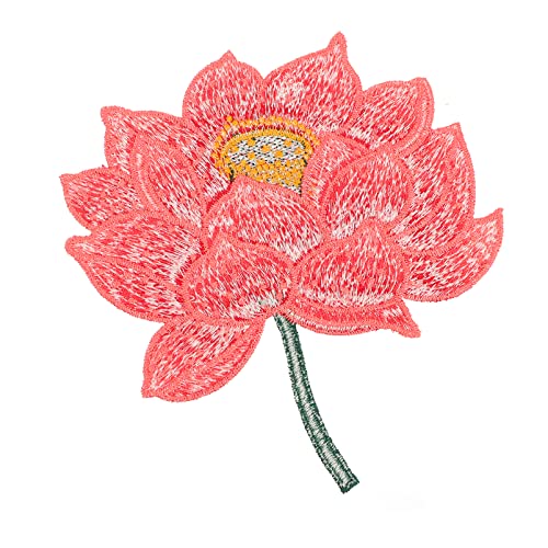 TOPPERFUN Verzieren Sie Ihre Outfits. Bestickte Aufnäher in Lotusform Ethnische Stickerei Blumenaufkleber Für Kleidung Rot TOPPERFUN Verzieren Sie Ihre Outfits. Bestickte Aufnäher in Lotusform Ethnische Stickerei Blumenaufkleber Für Kleidung Rot von TOPPERFUN