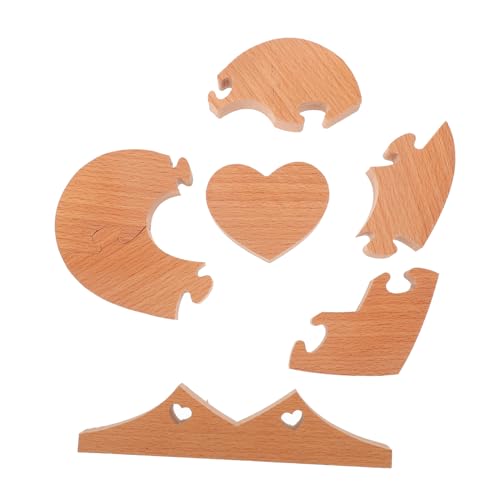 TOPPERFUN 1stück Herz Puzzle Ornament Kreative Desktop Deko Für Indoor Für Valentinstag Hochzeiten Und Und Praktisch von TOPPERFUN