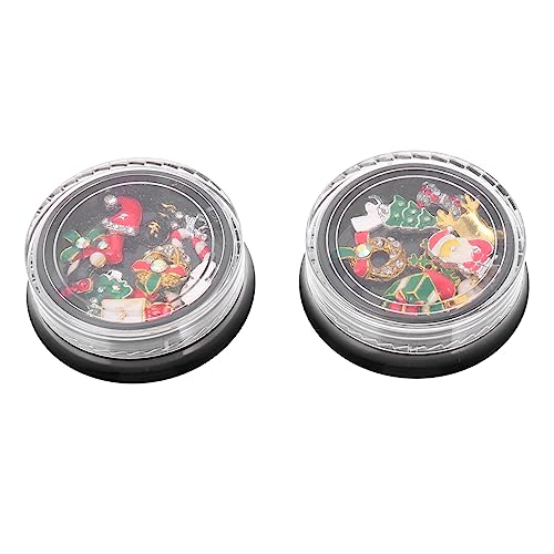 TOPPERFUN 2 Boxen Weihnachtliche Legierungs Nagelcharms mit Boxen Maniküre Dekoration für Diy Nageldesign Rhinestones Charms für Festlichen Nagelstil TOPPERFUN 2 Boxen Weihnachtliche Legierungs Nagelcharms mit Boxen Maniküre Dekoration für Diy Nageldesign Rhinestones Charms für Festlichen Nagelstil von TOPPERFUN