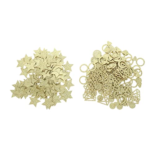 TOPPERFUN 2 Packungen Papier Konfetti Dekorative Fünfzackige Sterne für Hochzeiten und Partys Romantische Tischdeko Goldene und Glitzernde Designs für Feiern und Besondere Anlässe TOPPERFUN 2 Packungen Papier Konfetti Dekorative Fünfzackige Sterne für Hochzeiten und Partys Romantische Tischdeko Goldene und Glitzernde Designs für Feiern und Besondere Anlässe von TOPPERFUN