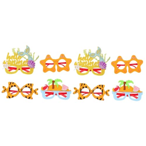 TOPPERFUN 2 Sätze Dekoratives Brillengestell Brillengestelle Für Damen Dekorationen Party Geburtstagsbrille Strand Thema Rahmen Gläser Erwachsene Plastik 4 Stück * 2 TOPPERFUN 2 Sätze Dekoratives Brillengestell Brillengestelle Für Damen Dekorationen Party Geburtstagsbrille Strand Thema Rahmen Gläser Erwachsene Plastik 4 Stück * 2 von TOPPERFUN