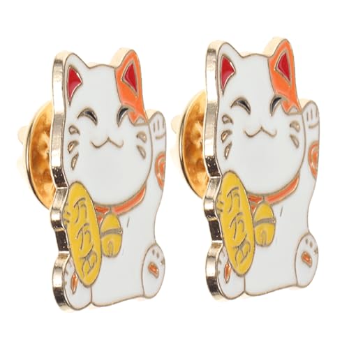 TOPPERFUN 2 Stück Glückskatzenbrosche Kätzchen-anstecknadel Dekorationsabzeichen Broschennadeln Für Tiernadel Brosche Glücksschmuck Brosche Katze Legierung TOPPERFUN 2 Stück Glückskatzenbrosche Kätzchen-anstecknadel Dekorationsabzeichen Broschennadeln Für Tiernadel Brosche Glücksschmuck Brosche Katze Legierung von TOPPERFUN