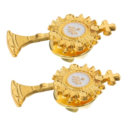 TOPPERFUN 2 Stück Knopfabzeichen auf der Brust Kreuzbroschen für Damen Kreuz-Reversnadeln, Bulkware Kreuzbroschennadeln Kreuznadeln für Männer Zinklegierung Golden TOPPERFUN 2 Stück Knopfabzeichen auf der Brust Kreuzbroschen für Damen Kreuz-Reversnadeln, Bulkware Kreuzbroschennadeln Kreuznadeln für Männer Zinklegierung Golden von TOPPERFUN